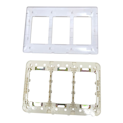 Omni 9 Gang Plate Cover Designer Series Ivory DWP-119I