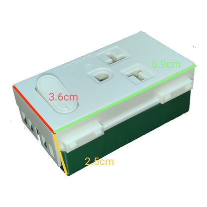 Omni Aircon Outlet Wide Series with Switch 20A 250V WWA-501/S