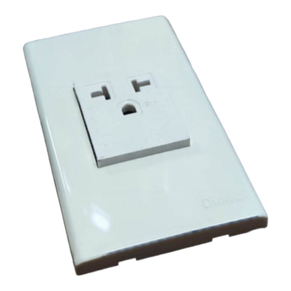 Omni Aircon Outlet With Plate 20A 250V, Tandem Outlet 20A 250V WWP-111 + WWA-401