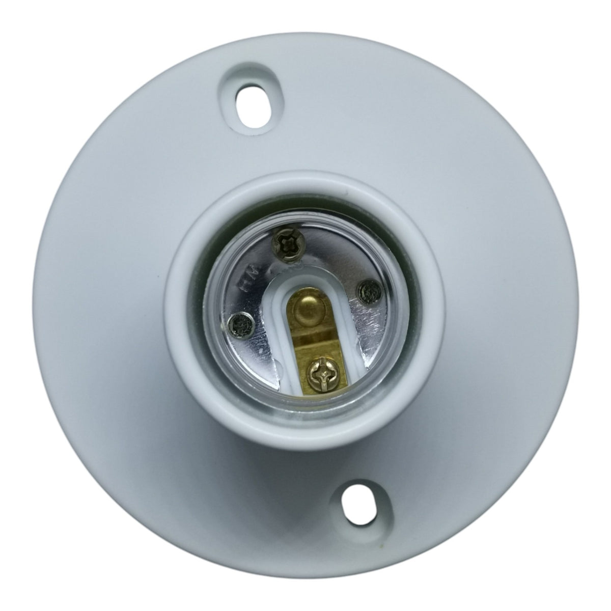 Light socket on a white background