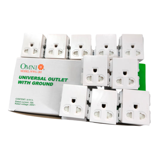 Omni Center Device Universal with Ground 10A 250V WWG-203