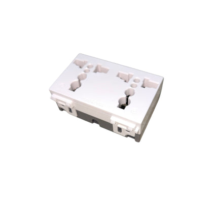 Omni Duplex Universal Outlet with Ground 16A 250V Designer Series Ivory DWU-402I electx electrical supply (6)