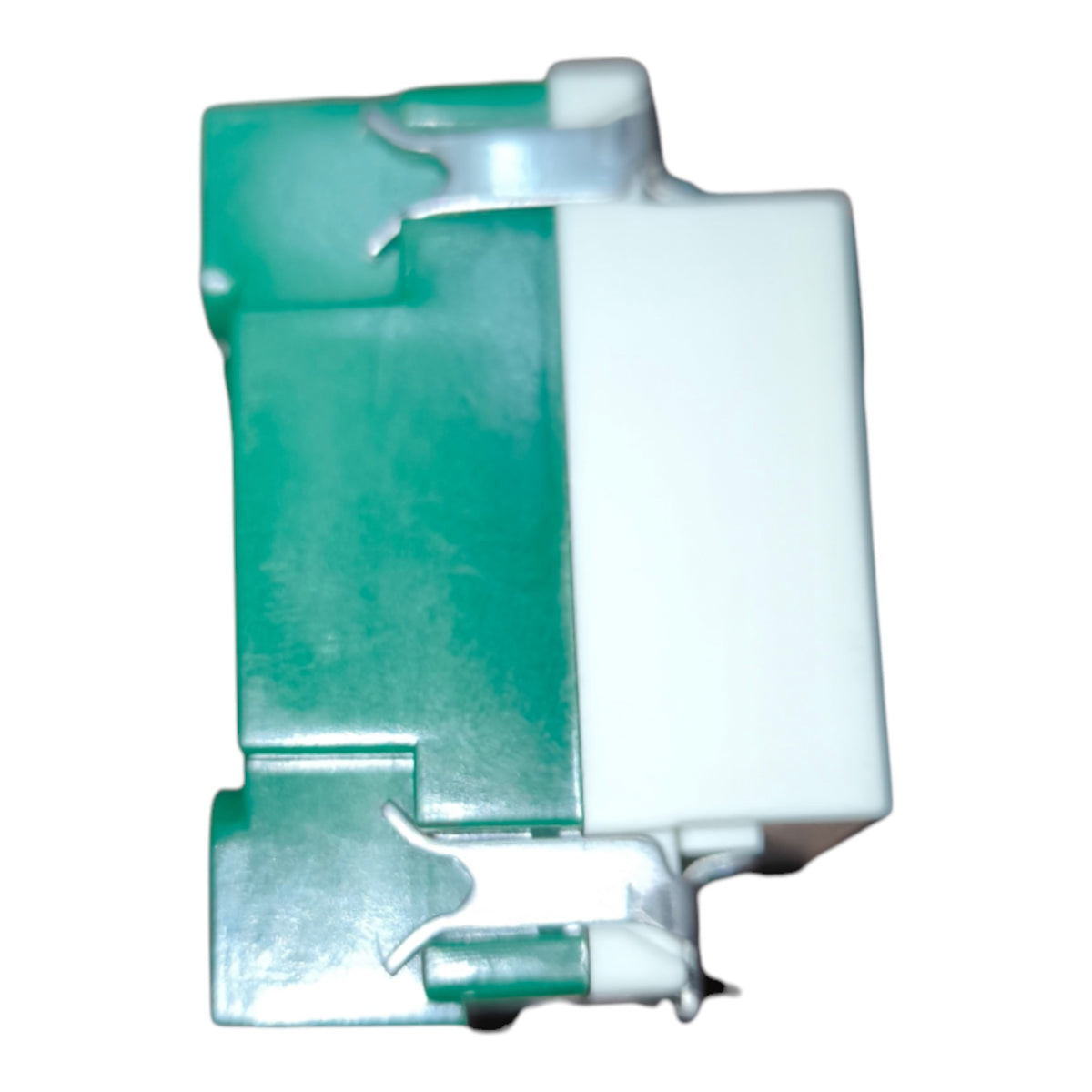 A replacement toner drum cartridge with a translucent green outer casing and a white inner drum body, shown against a plain white background.