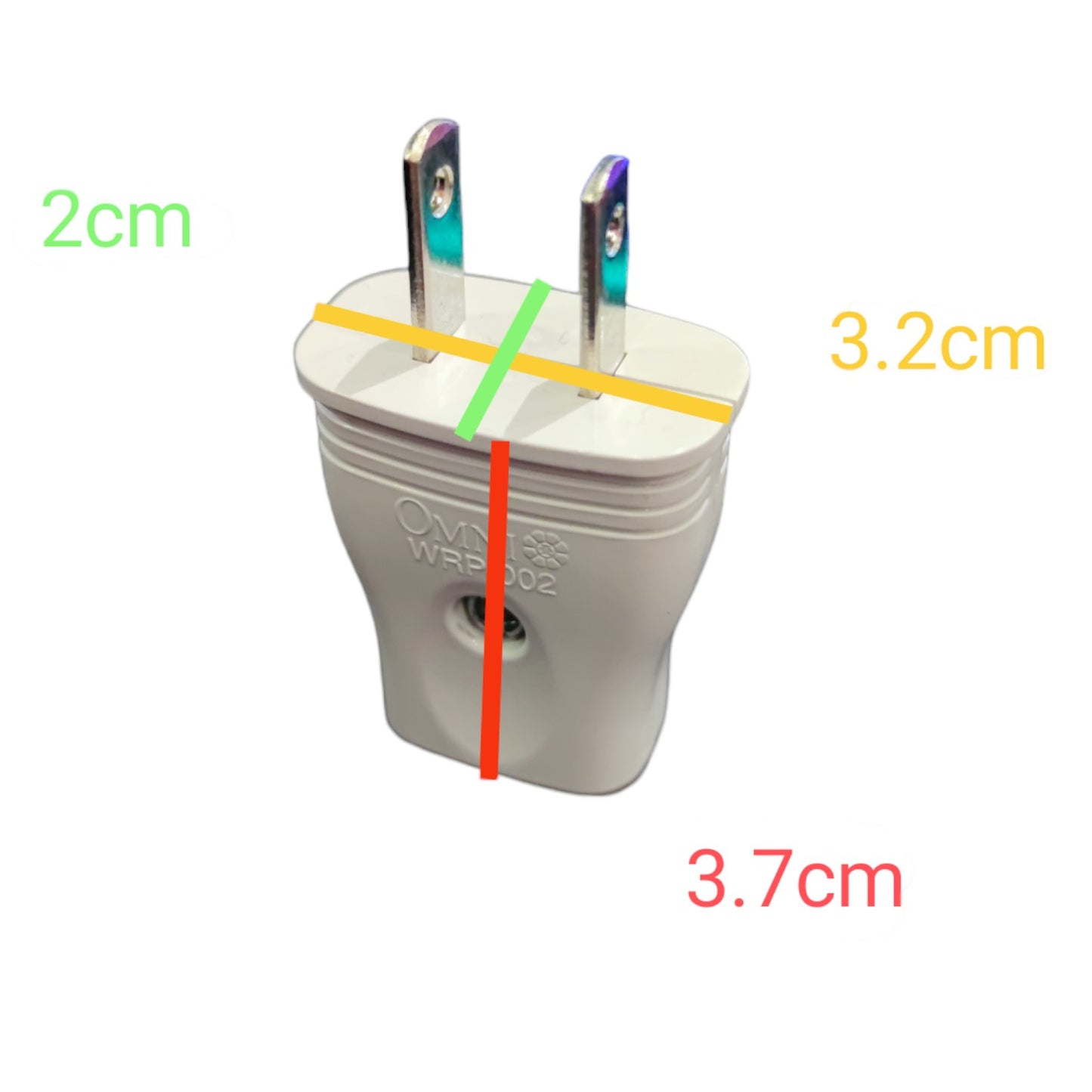 Omni Regular Plug Flat Pin 10A 250V WRP-002