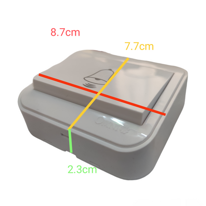 Omni Surface Type Square Door Bell Switch 220V 5A WSB-100-PK Electx electrical 1