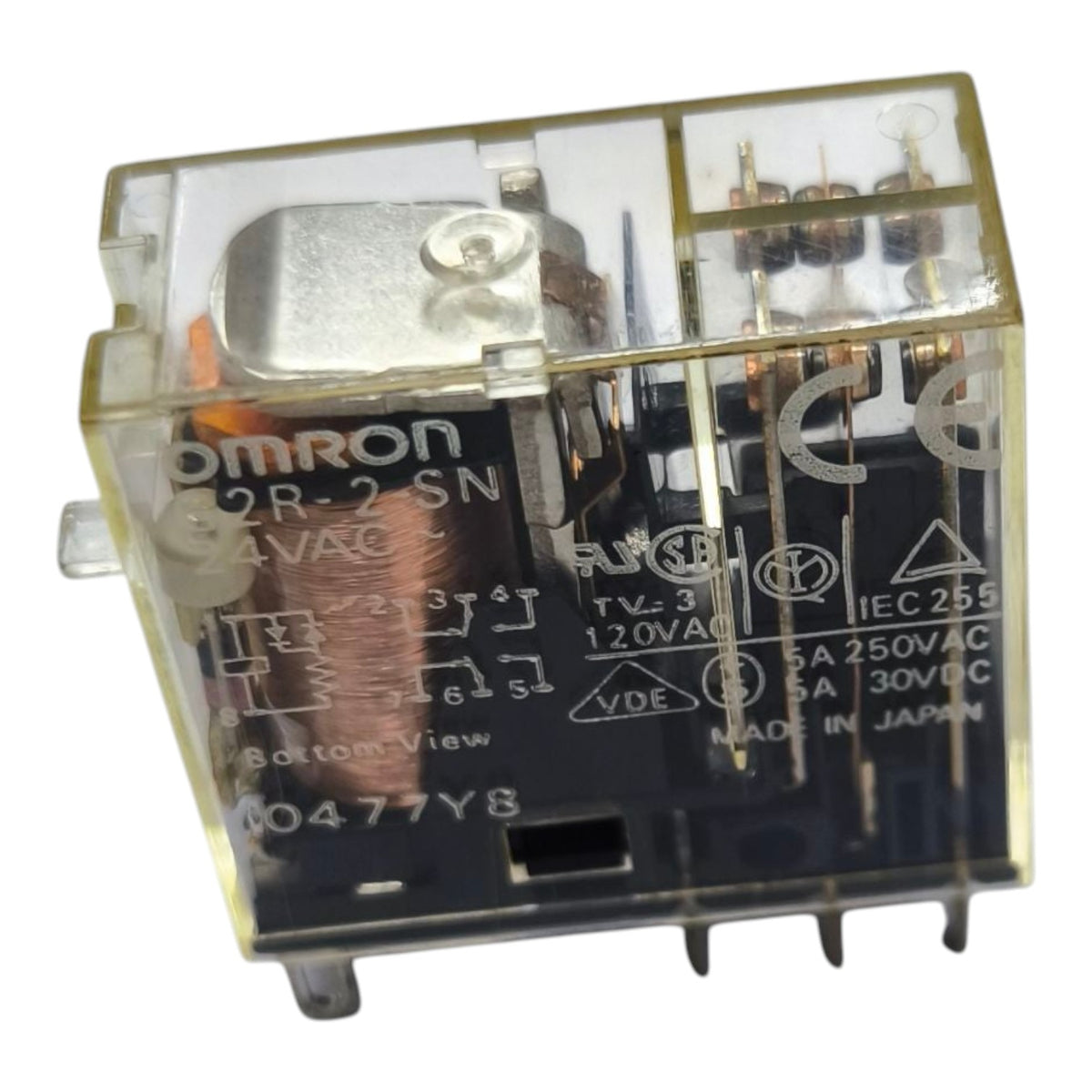 Omron Relay G2R-2-SN 5A 24V AC 8 Pins SPDT Electx Electrical Supply