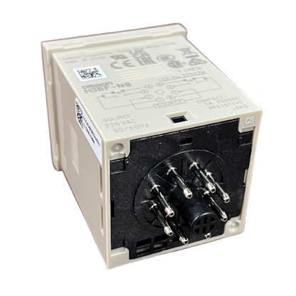 Omron Timer Relay 1.2 Seconds to 300 Hours 8 Pins 220V AC H3BF-N8