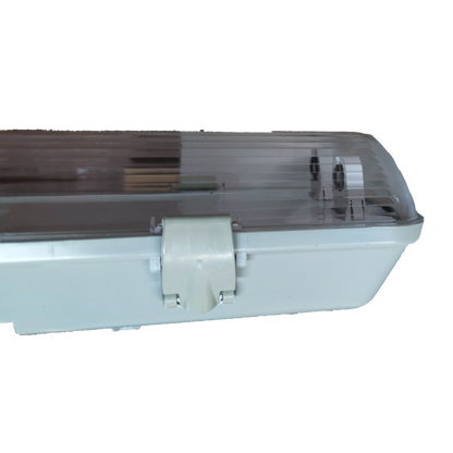 Opple weatherproof LED fluorescent fixture with a sturdy design for outdoor lighting applications