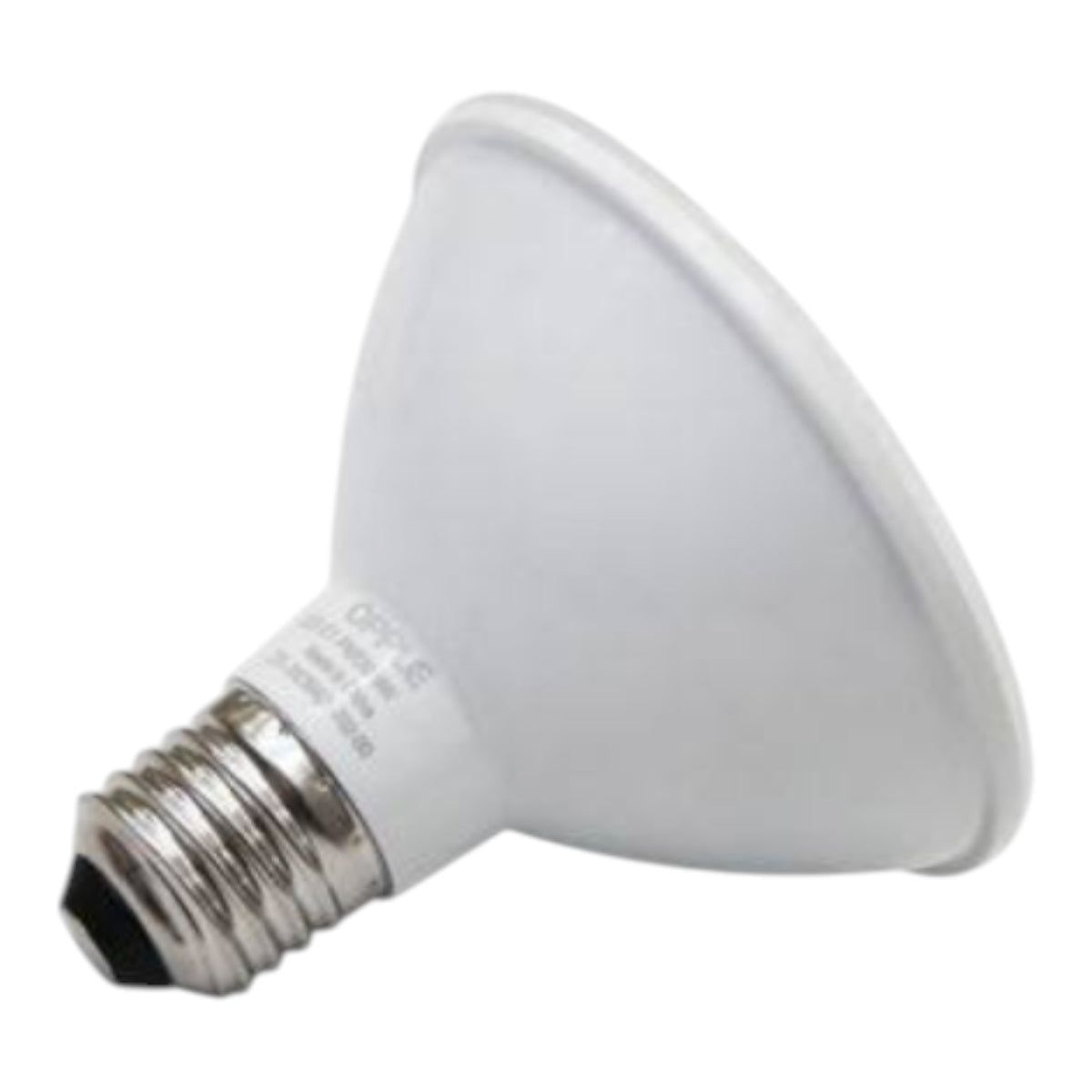 A white PAR20 LED spotlight bulb with a silver E14 screw base, shown on a plain white background.