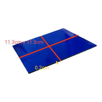 Optical Filter Blue 11.3 cm x 11.3 cm, Acrylic Blue Filter