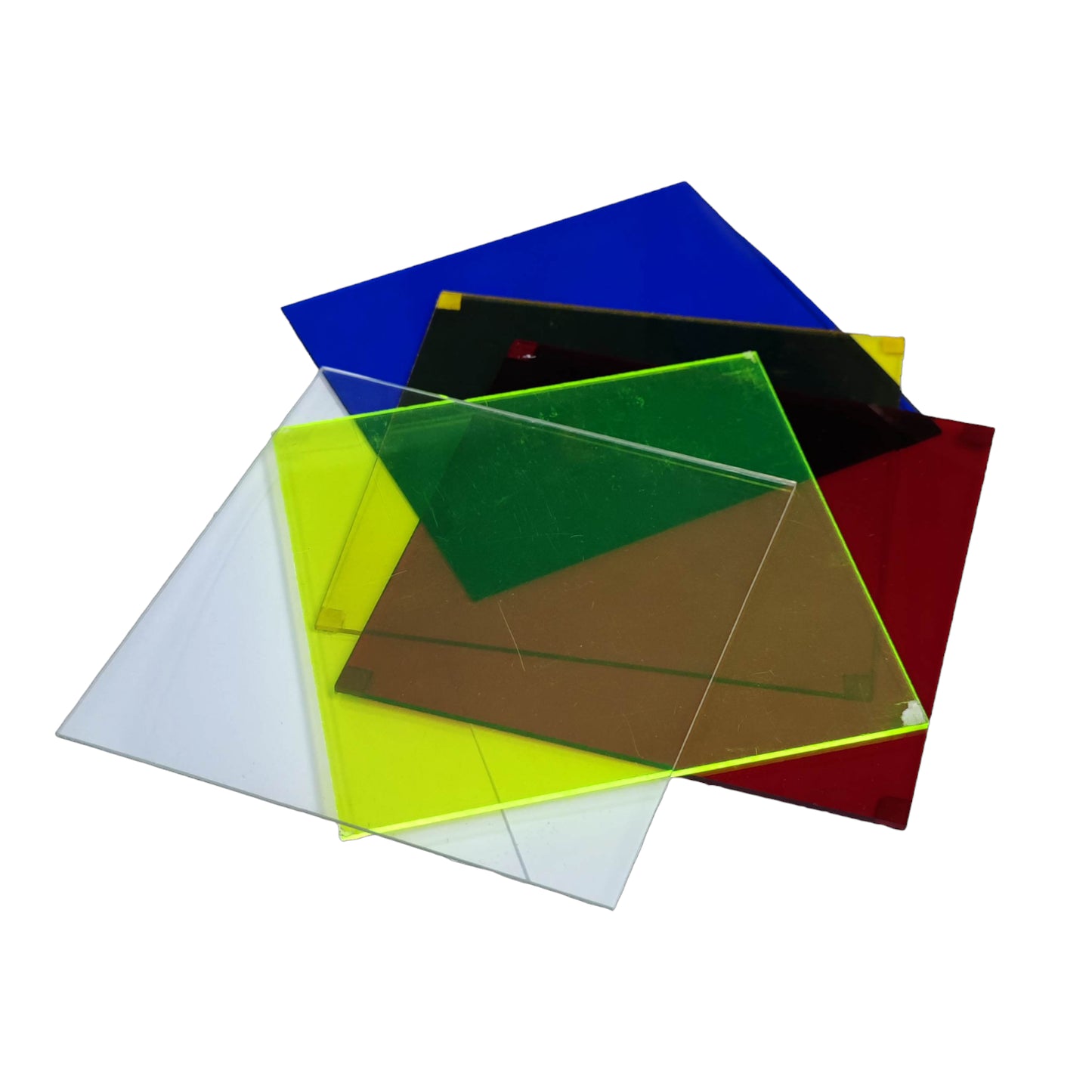 Optical Filter Neon Green 14.5cm x 14.5cm, Acrylic Neon Green Filter