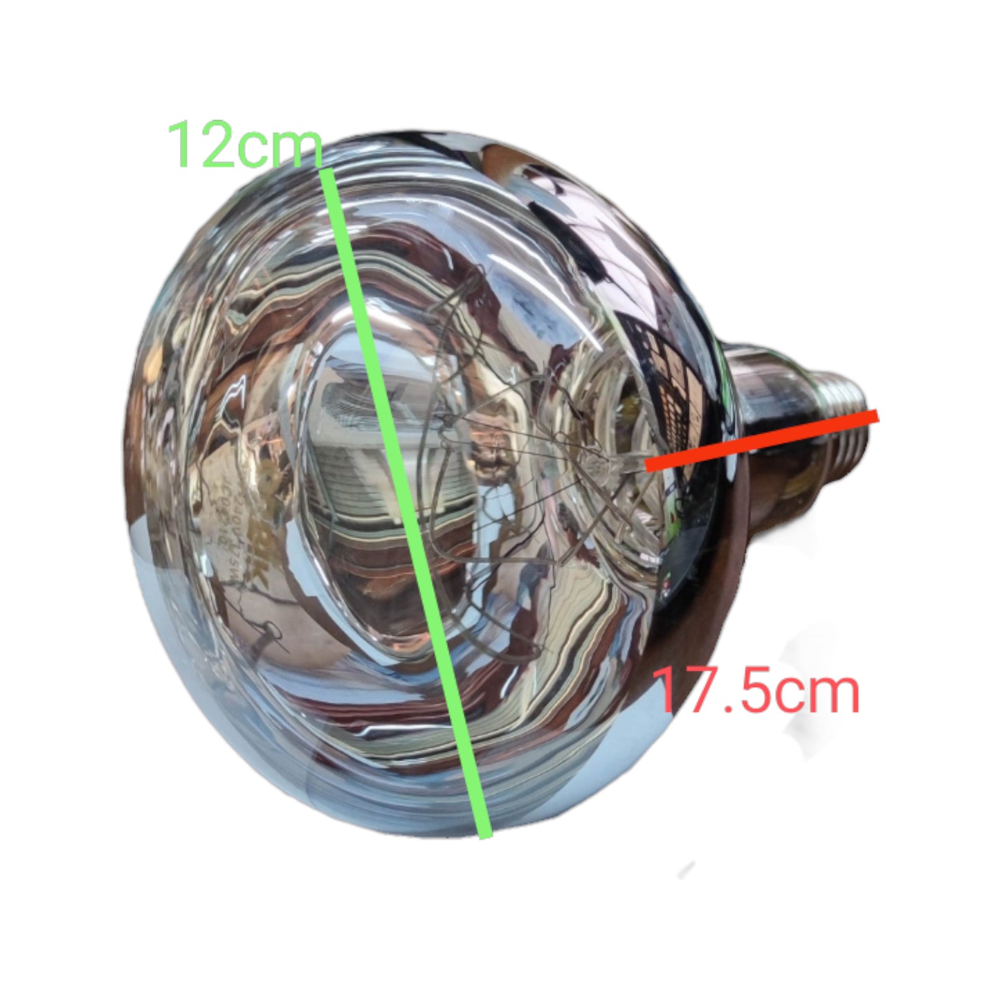 Orbik 375W Infrared Lamp E27 220V AC Siccatherm, Heat Lamp for Food