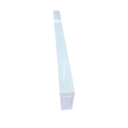 A long, narrow white rectangular panel or trim piece shown on a plain white background.