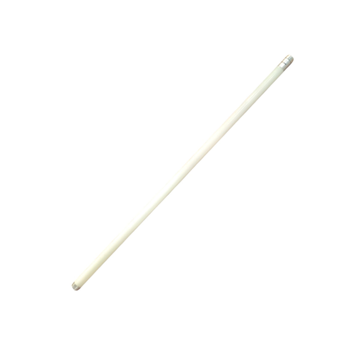 A single long, slender ivory or cream-colored golf club shaft shown diagonally on a plain white background.