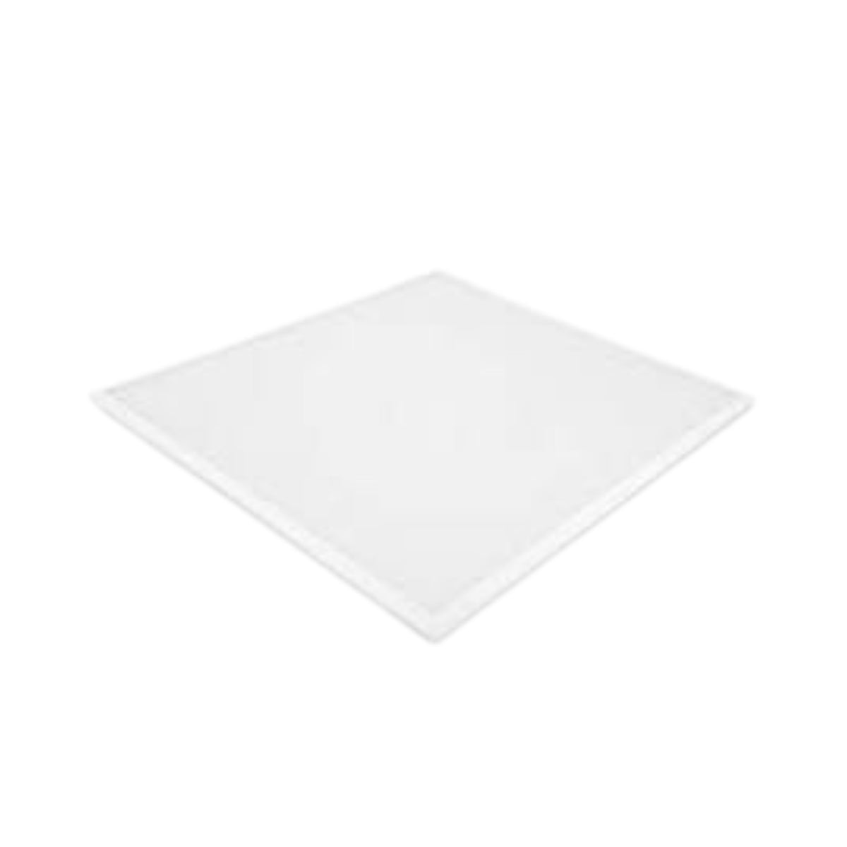 A square white mat or pad with rounded corners, shown at an angle on a solid white background.
