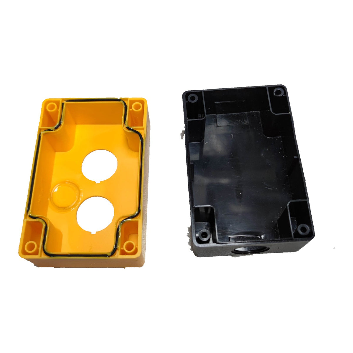 PVC Control Box for Control Devices 2 Hole 11cm x 6.5cm x 6.3cm  Electx Electrical Supply