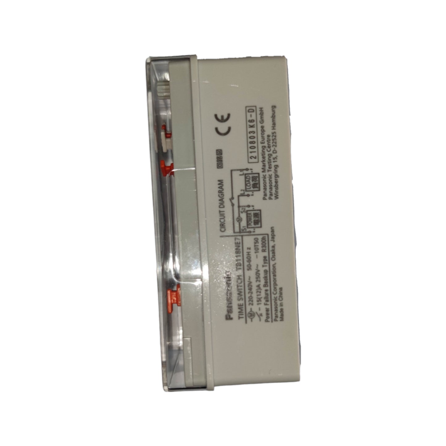 Panasonic 24 Hour Timer Switch 10A 220V 6 Standard On and Off with Back up Single Phase TB118NE7