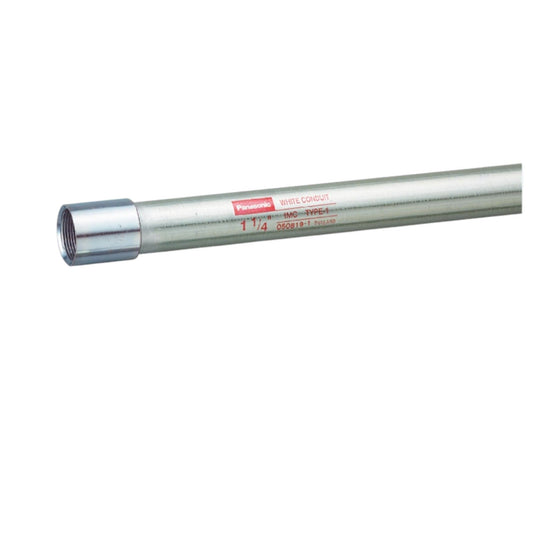 Panasonic 1 1/4 Inch IMC Pipe x 10 Feet Intermediate Metal Conduit Pipe 41mm x 3 Meter
