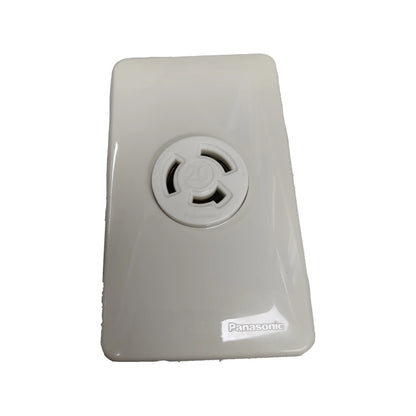 Panasonic 20A Twist Lock Outlet with Plate Cover 2P+E (3P) 250V (ML-3) WF2320 and WNF6253W-8, Twistlock Outlet with Plate Cover