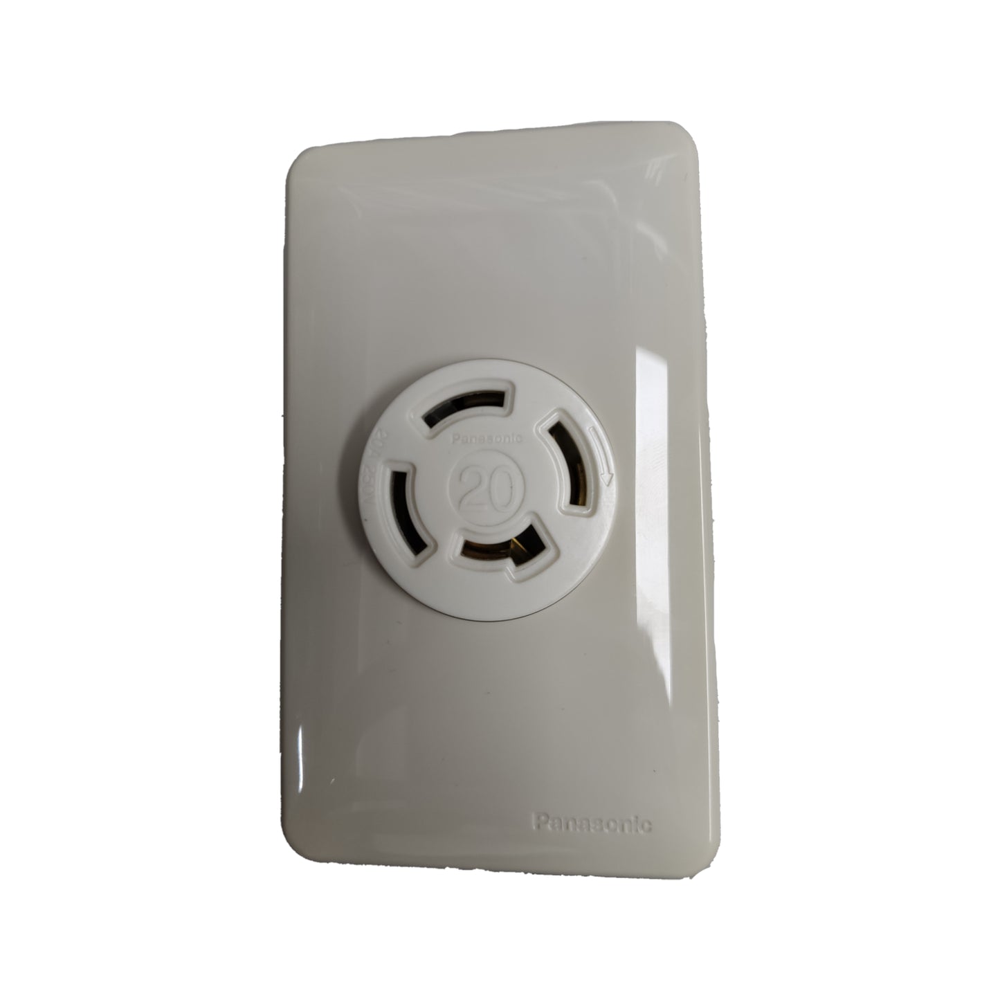 Panasonic 20A Twist Lock Outlet with Plate Cover 3P+E (4P) 250V (ML-3) WF2420 and WNF6254W-8 White