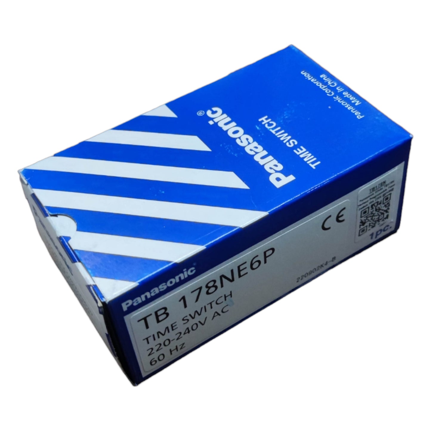 Panasonic time switch packaging box on a white background