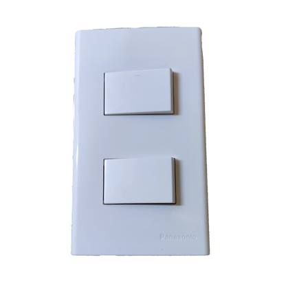 Panasonic 2 Gang 3 Way Switch 16A 250V WEG5002K-5 with Plate