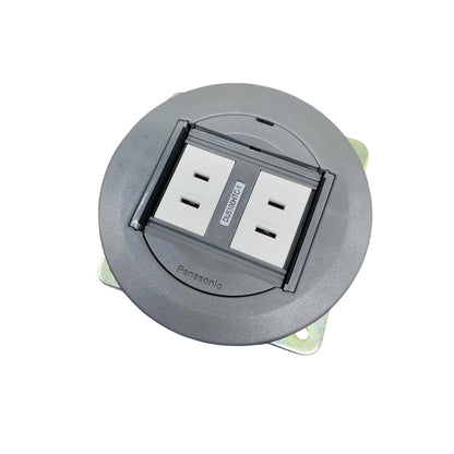 Panasonic floor outlet 2 gang GRAY 220V 16A with dual power sockets for convenient access