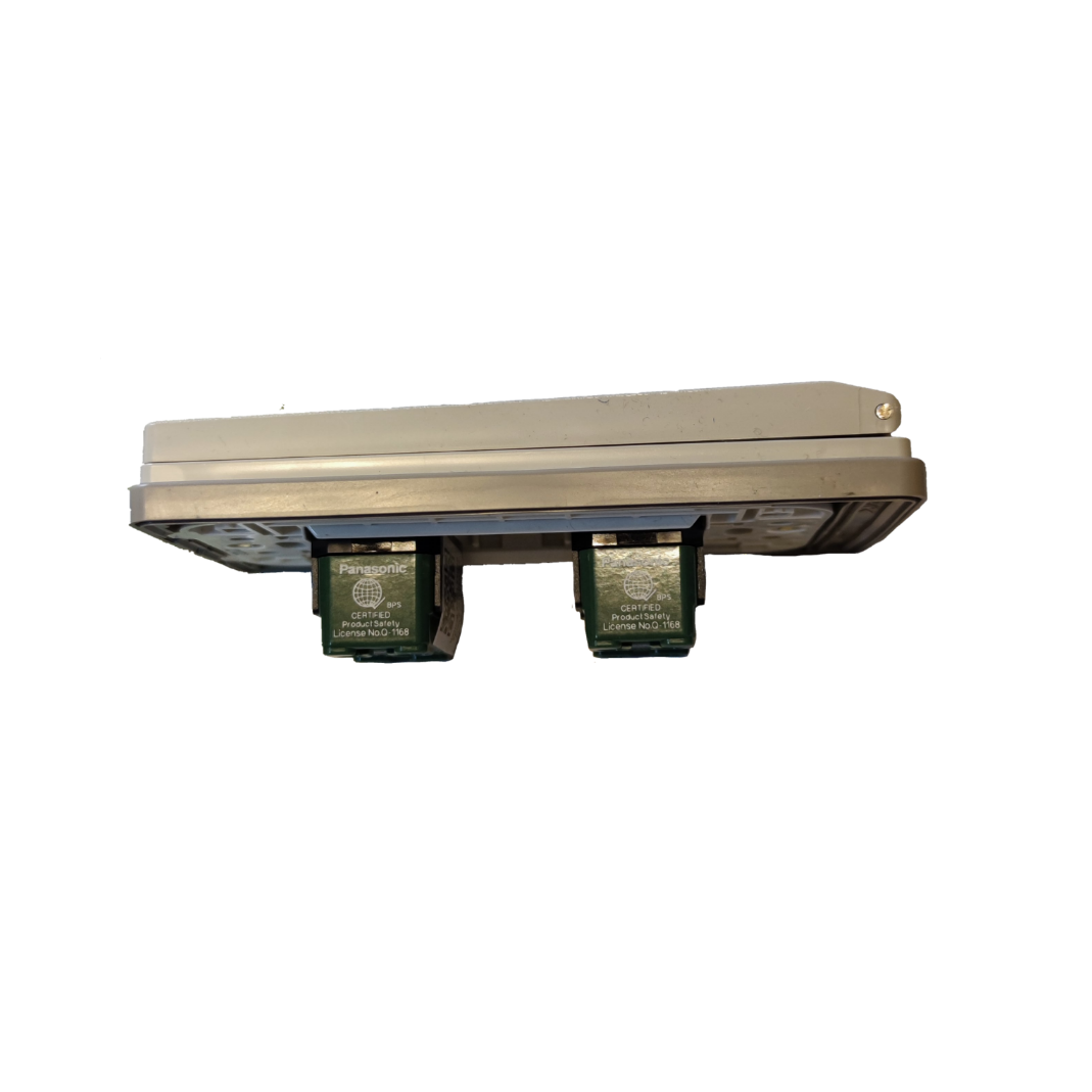 Panasonic 2 Gang Switch with Weatherproof Plate Cover