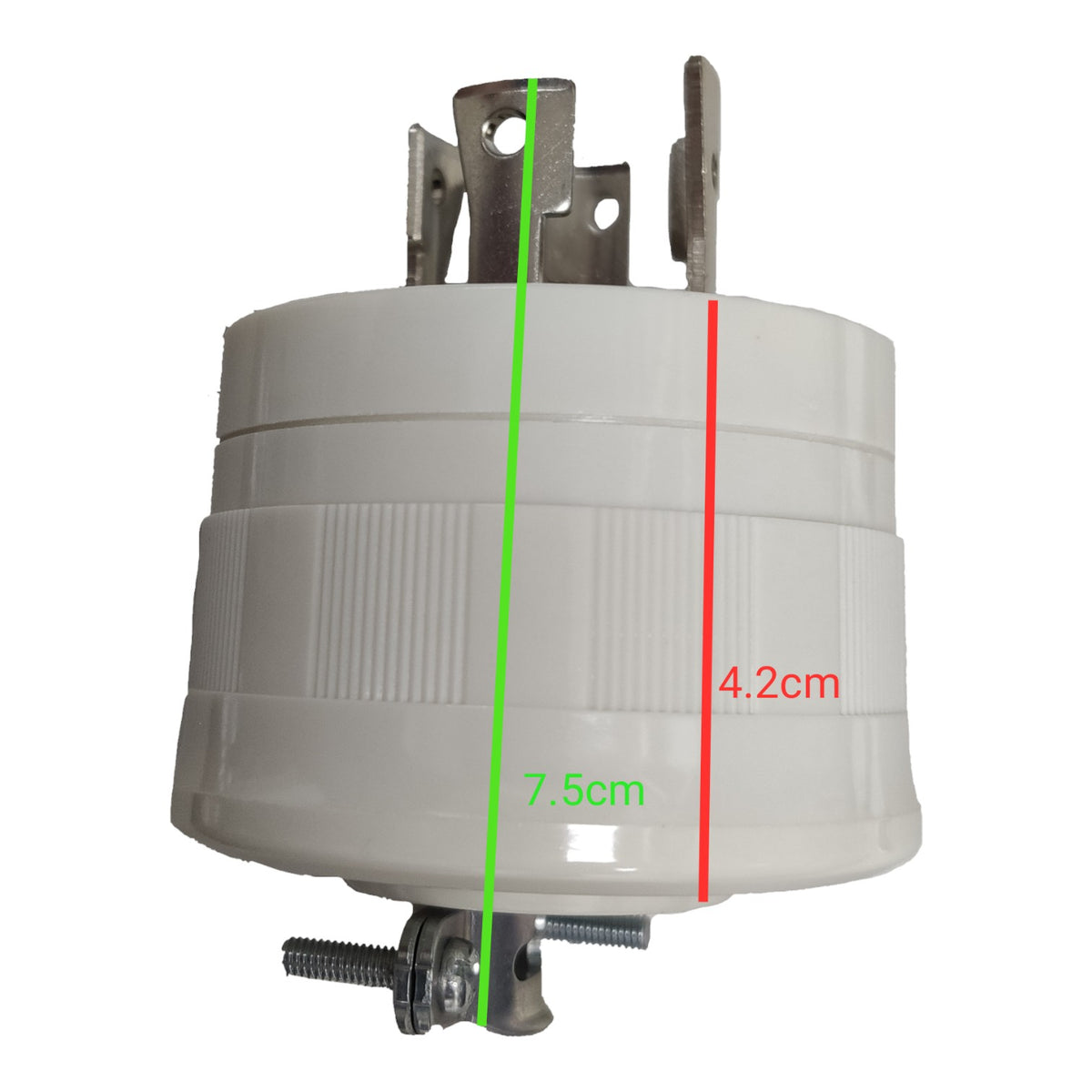 Panasonic 30A Twist Lock Plug 3P+E (4P) 250V Twistlock (NEMA L6) White WF6430 Electx Electrical Supply