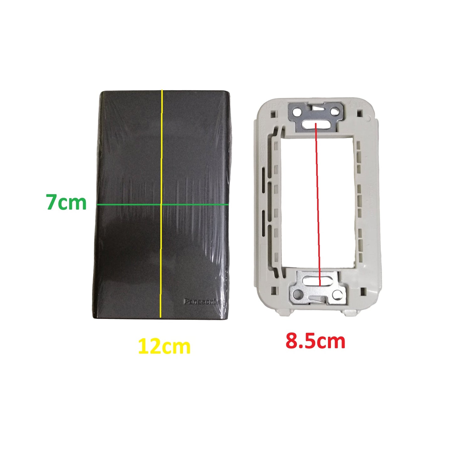 Panasonic Blank Cover Plate Wide Series Metallic Gray WEG6891MH-1