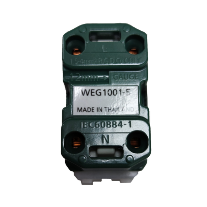 Panasonic 16A 250V Flat Pin Outlet Receptacle Quick Connect Terminal WEG1001-5