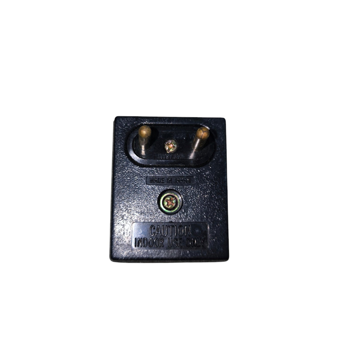 Panasonic Flat Pin Outlet to Round Pin Outlet 10A black adapter for electrical connection