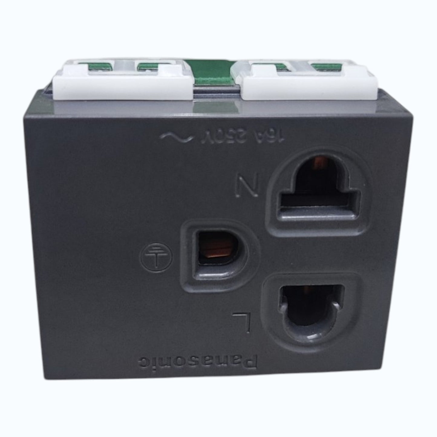 Panasonic  Grounding Universal Outlet 16A, 250V AC WEG1191HK-5 Metallic Gray