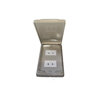 Panasonic 2 Gang Flat Pin Weatherproof Outlet 16A 250V
