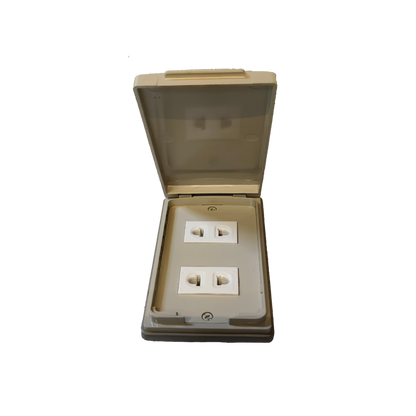 Panasonic 2 Gang Weatherproof Outlet 16A 250V with Cover
