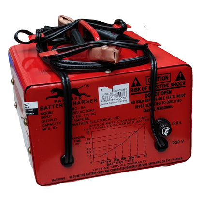 Panther Battery Charger 12A 6V or 12V DC PBC12A For SM1 Batteries or Car Batteries Electx Electrical Supply