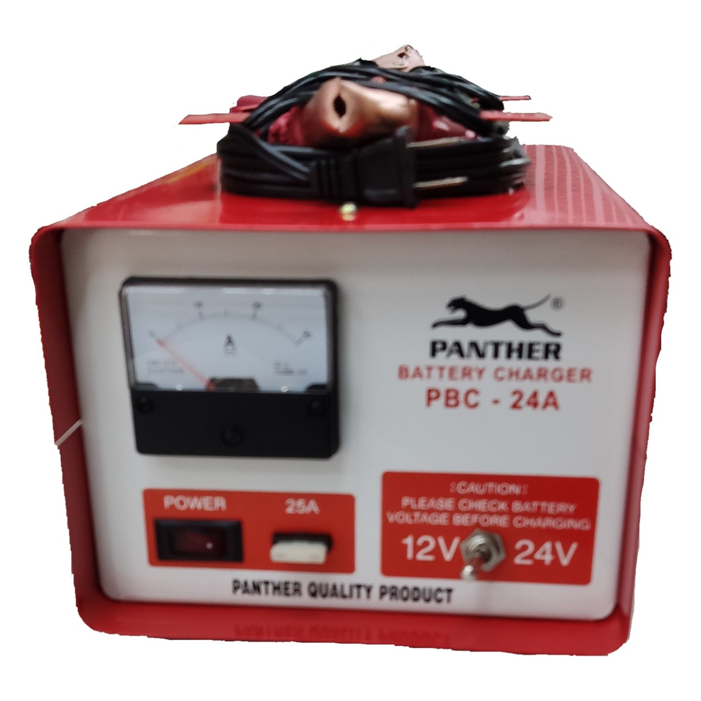 Panther Battery Charger 24A 12V or 24V DC PBC24A For SM1 Batteries or Car Batteries Electx Electrical Supply