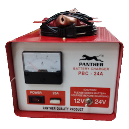 Panther Battery Charger 24A 12V or 24V DC PBC24A For SM1 Batteries or Car Batteries Electx Electrical Supply