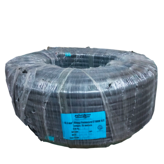 Phelps Dodge 3 core 5.5mm royal cord wire coil wrapped in clear 