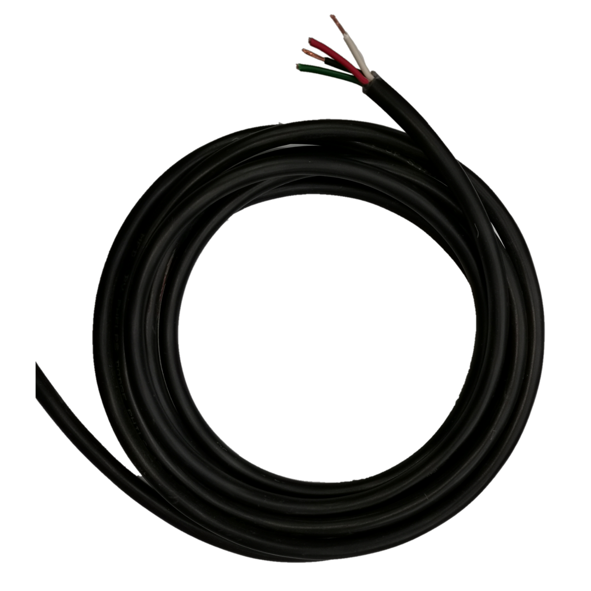 Phelps Dodge Royal Cord AWG 10 4 Core - Per Meter in black with multiple colored strands for versatile wiring.