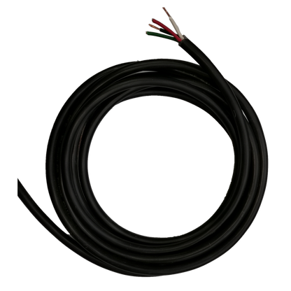 Phelps Dodge Royal Cord AWG 10 4 Core - Per Meter in black with multiple colored strands for versatile wiring.