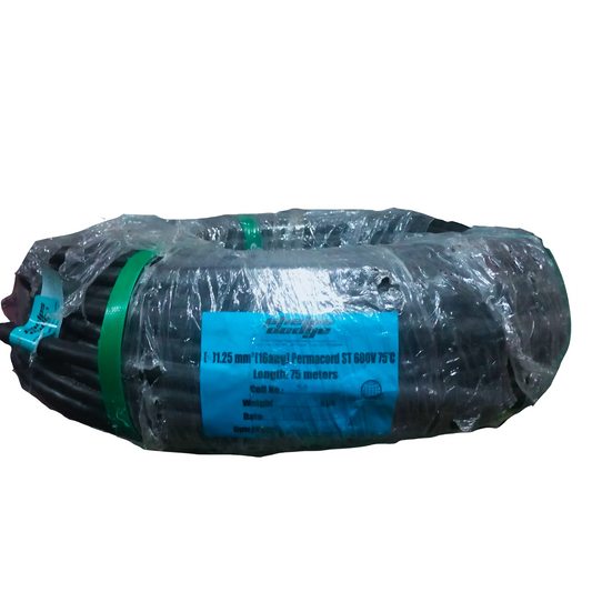 Phelps Dodge 1.25mm 3 core royal cord wire roll wrapped in plastic for electrical use