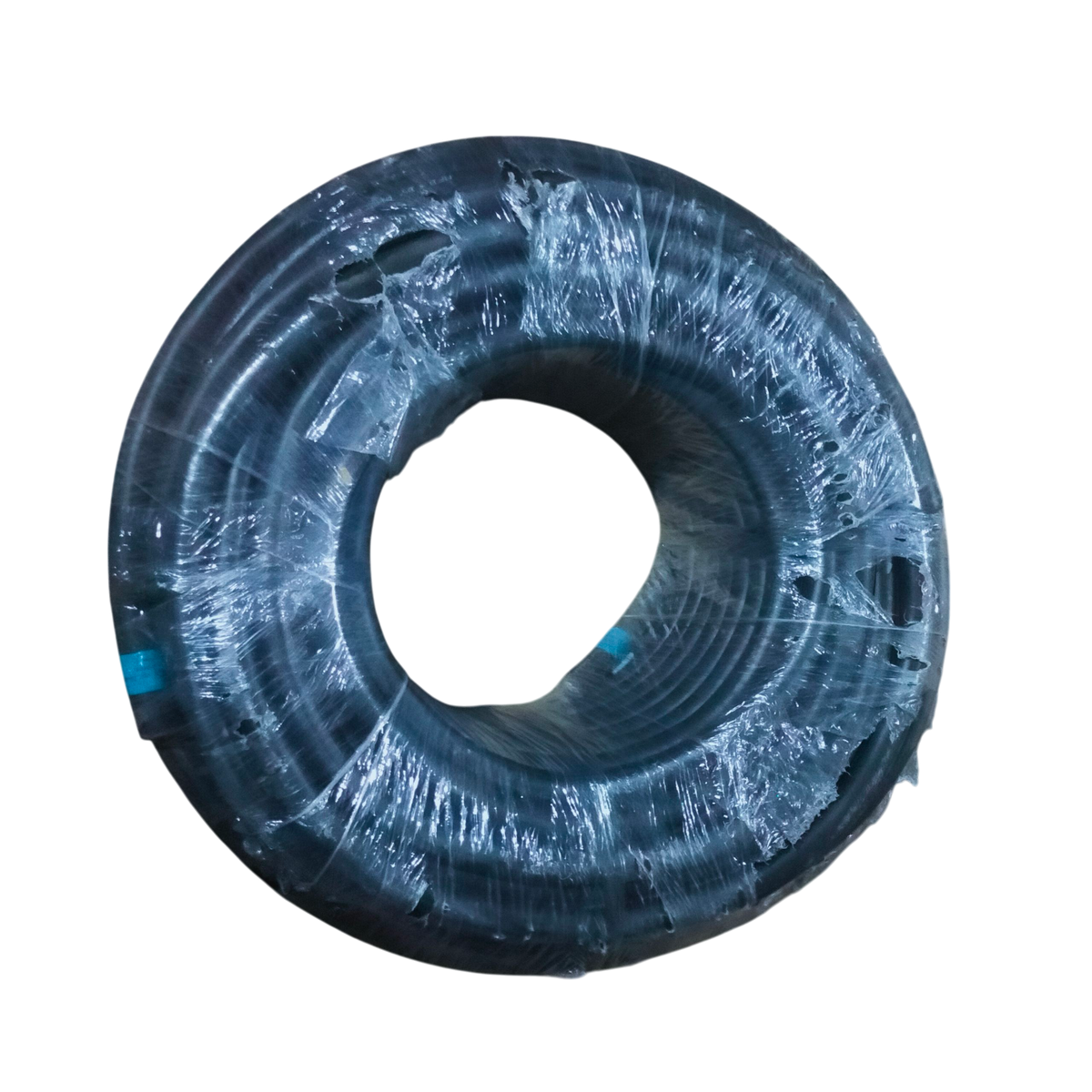 Coil of Phelps Dodge royal perma cord 8mm 2 core wire wrapped in plastic packaging
