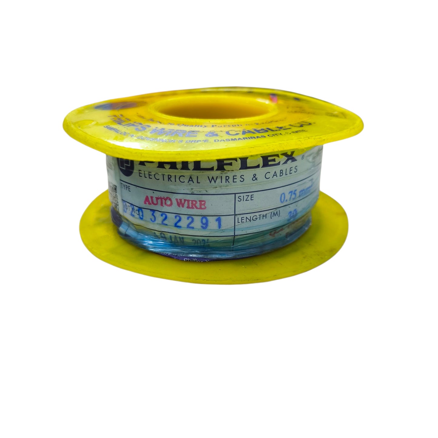 Philflex Autowire AWG 18 0.75mm Red Automotive Wire Auto Wire 30 Meters 1 Roll