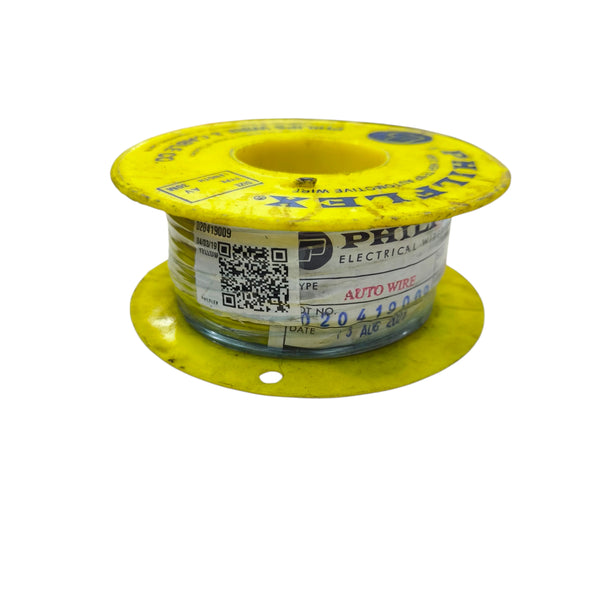 Philflex Autowire AWG 18 0.75mm Yellow Automotive Wire Auto Wire 30 Me ...