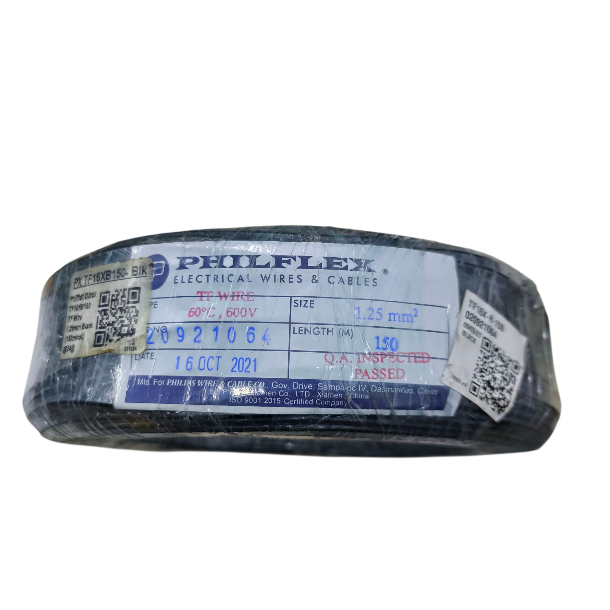 Philflex TF wire 167 1.25mm, Hook Up TF wire 1.25mm Black PXTF167BLK Electx Electrical Supply