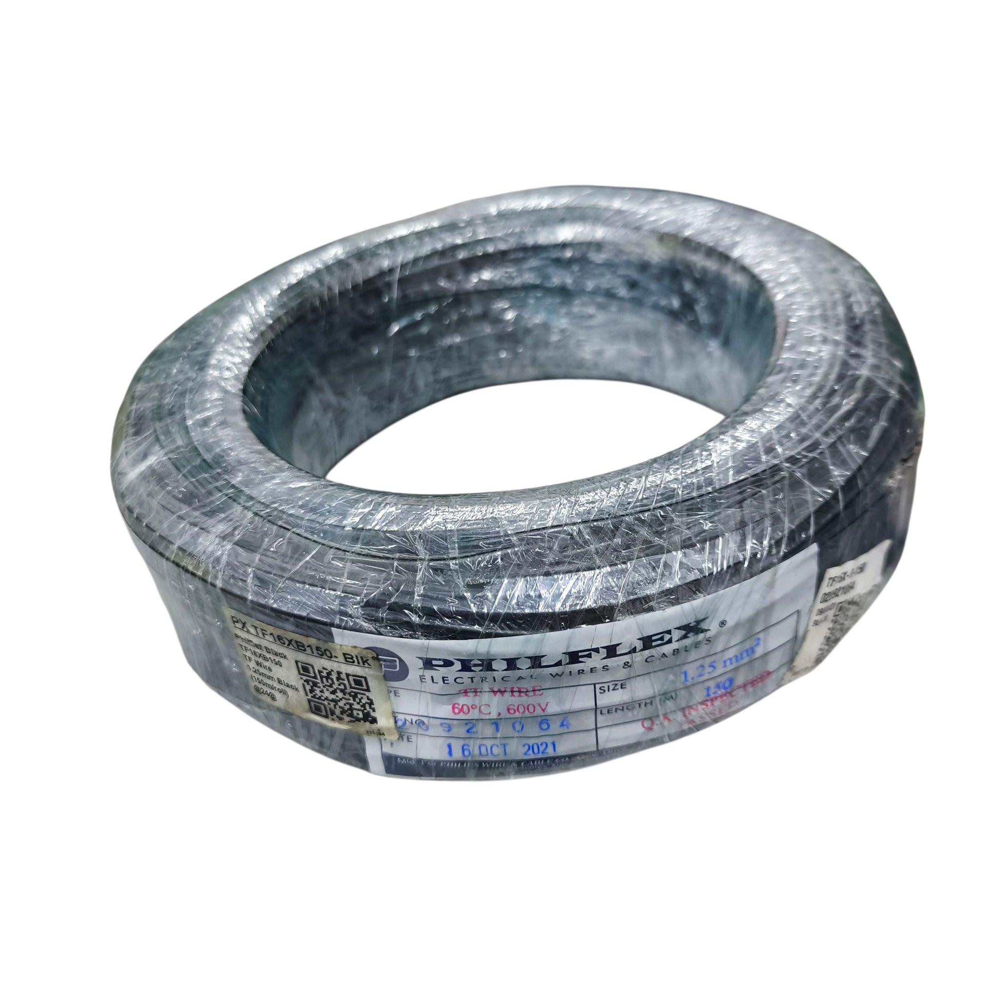 Philflex TF wire 167 1.25mm, Hook Up TF wire 1.25mm Black PXTF167BLK Electx Electrical Supply