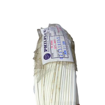 Philflex TF wire 16/7 1.25mm, Hook Up TF wire 1.25mm White PXTF16/7W