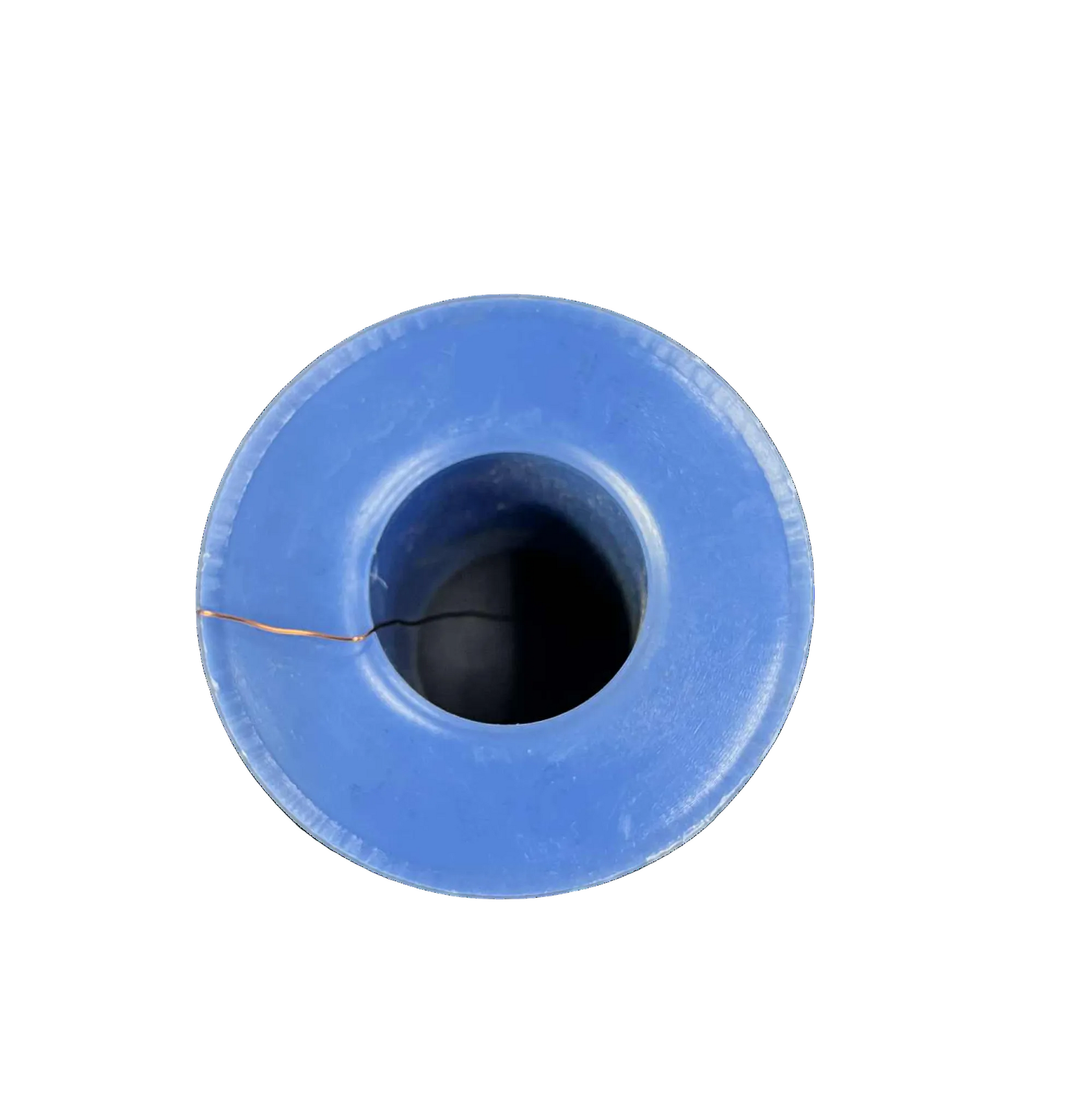 Blue spool of thread on a white background Philflex 200 Grams Magnet Wire AWG 26 Enameled Copper Wire 0.40mm Heavy Formix Approx 165.29 Meters Per Roll Electx Electrical Supply