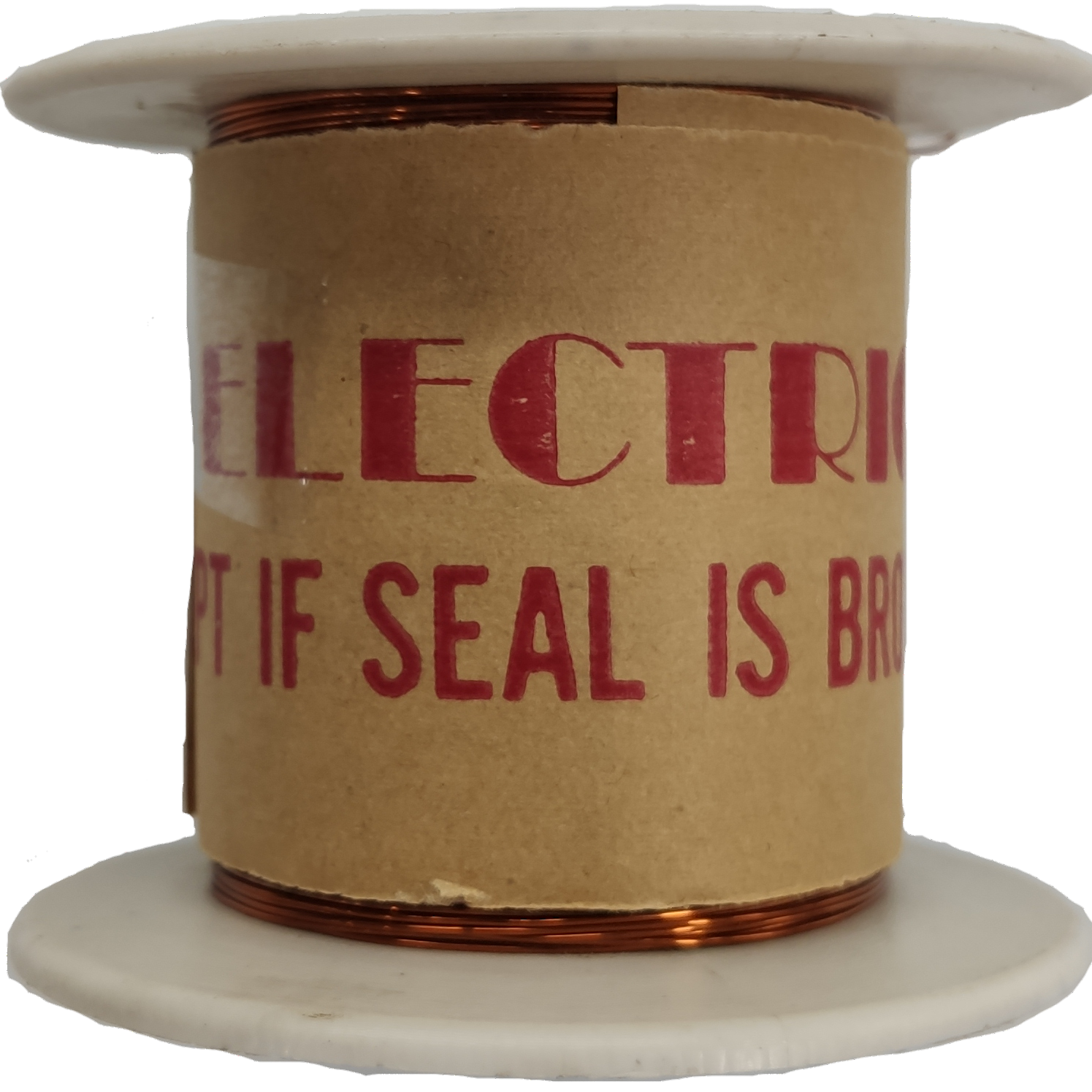 Spool of wire with cardboard wrap and red text on a white background Philflex 500 Grams Magnet Wire AWG 39 Enameled Copper Wire 0.09mm Single Formix Approx 7936.51 Meters Per Roll  Electx Electrical Supply